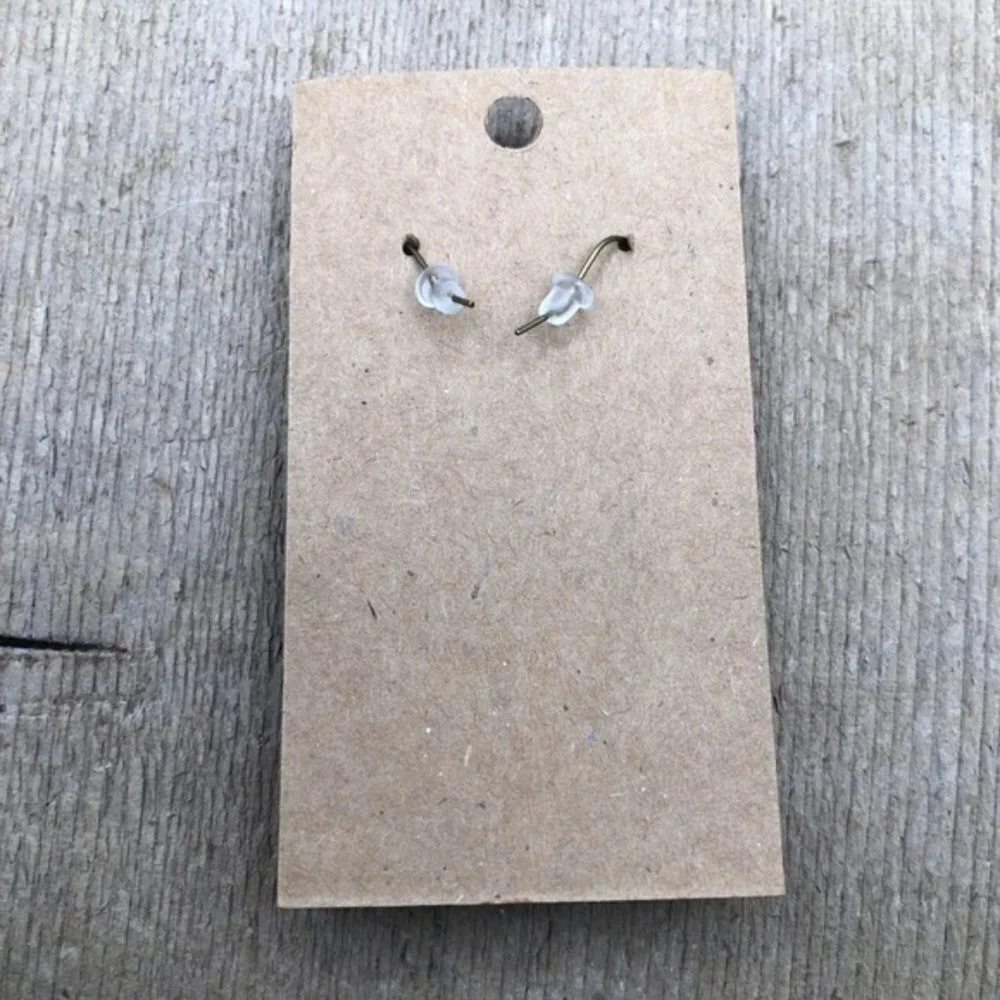 Earth-tone Jasper Teardrop Hang Earrings
